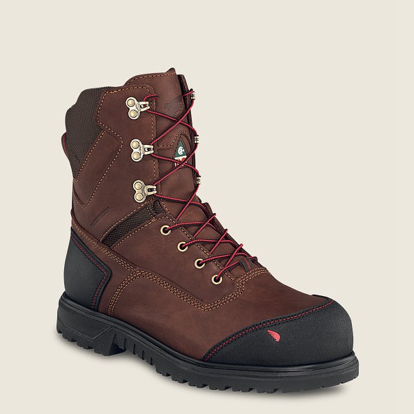 Botas de Seguridad Red Wing Hombre Marrom/Negros - Brnr Xp - 8-Inch Waterproof Csa Toe - 164-ALBDVS